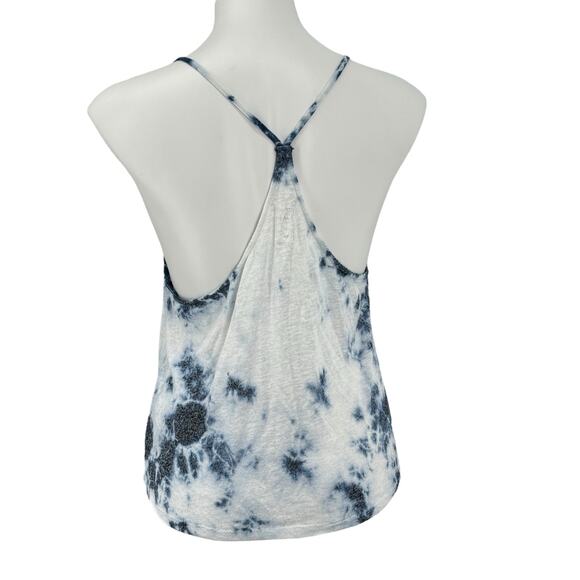 ME to WE Rayon Beachy Tank SZ M Women's Blue Coastal Boho Summer Sexy Tie Dye - Picture 5 of 9
